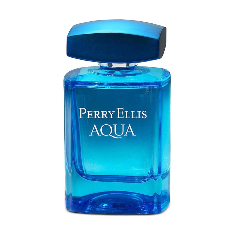 Perry Ellis Aqua Eau De Toilette Spray for Men - Mens Cologne, Long Lasting Perfume, EDT, Fragrance with Notes of Bergamot, Wood Notes & Musk - 3.4 fl oz (100 mL) - Image 1