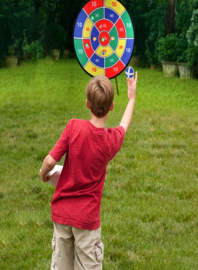 FINENIC Toys Gifts for Kids Boys Daughter Son Birthday 29" Large Dart Board for Kids, Double-Sided Kids Dart Board with Sticky Balls, Indoor Sports & Outdoors Fun Party Play Games Toys - Image 4