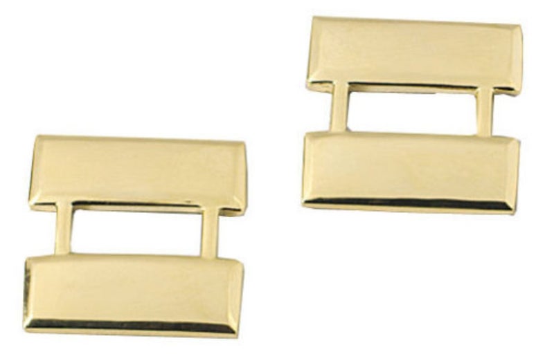 HWC CAPTAIN Police Fire EMS Army Collar Brass Pins Insignia Badge Emblem GOLD Fin... - Image 4