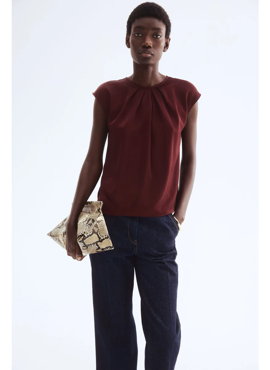 اتش اند ام Pleat-Front Blouse
