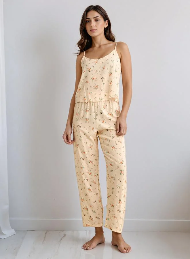 Splash FAV Pyjama Set with Robe Sleeveless Top & Pyjamas