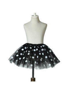 Generic Kids Tutu Princess Tulle Skirt Three Layers Black 