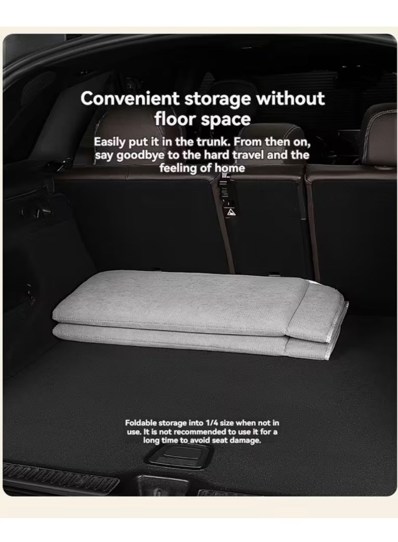 Nakhl Non-Inflatable Car Medattress 130cm x 80cm , Folding Portable Car Back Seat Extender, Car Travel Camping Mattress for Sleeping, for Car/SUV/Truck - Image 4