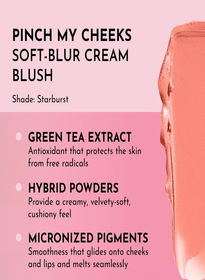 LAWLESS Pinch My Cheeks Soft-Blur Cream Blush - Starburst - Premium Weightless, Creamy Blush - Buildable Color for Lips and Cheeks - 0.18 oz - Image 2