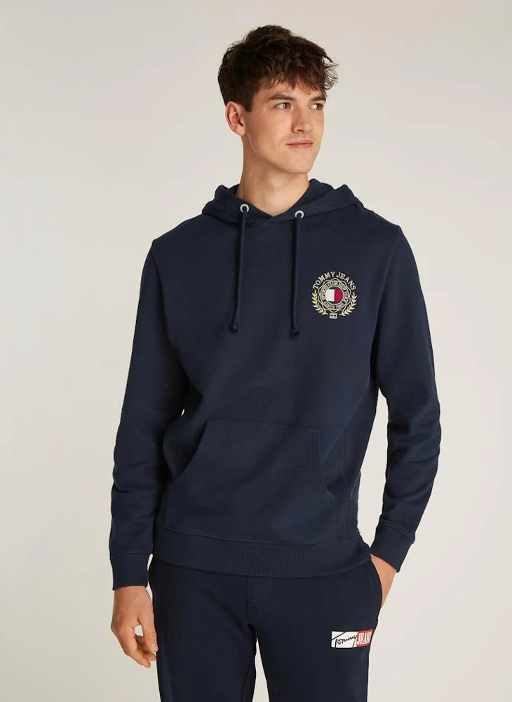 TOMMY JEANS Graphic Logo  Pull Over Hoodie