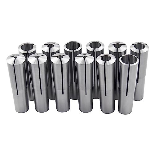 findmall 3MT MT Collet 12 Pcs Set 1/8" - 3/4" With 3/16 1/4 3/8 1/2 5/8 Chuck Fit for Bridgeport - Image 2