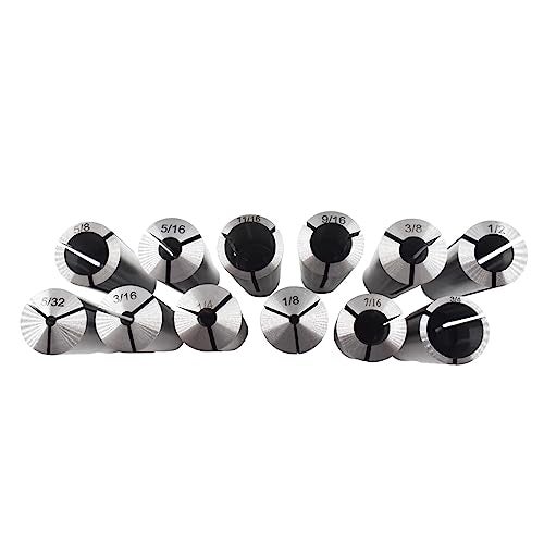 findmall 3MT MT Collet 12 Pcs Set 1/8" - 3/4" With 3/16 1/4 3/8 1/2 5/8 Chuck Fit for Bridgeport - Image 4