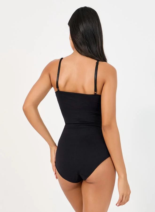 Styli Strappy Full Body Shaper with Hook & Eye Closure