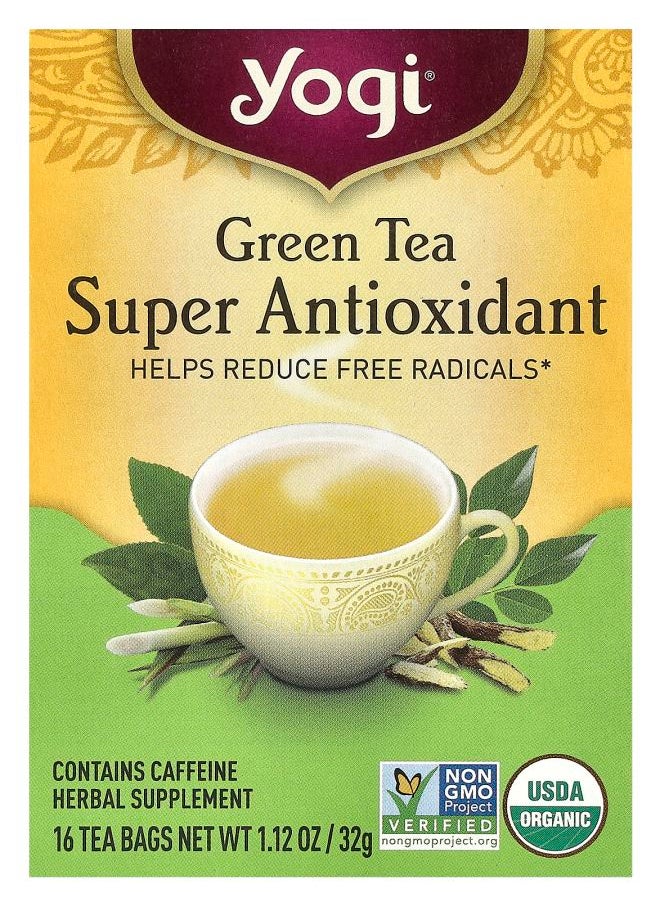 Yogi Tea Green Tea Super Antioxidant 16 Tea Bags 1.12 oz (32 g) 