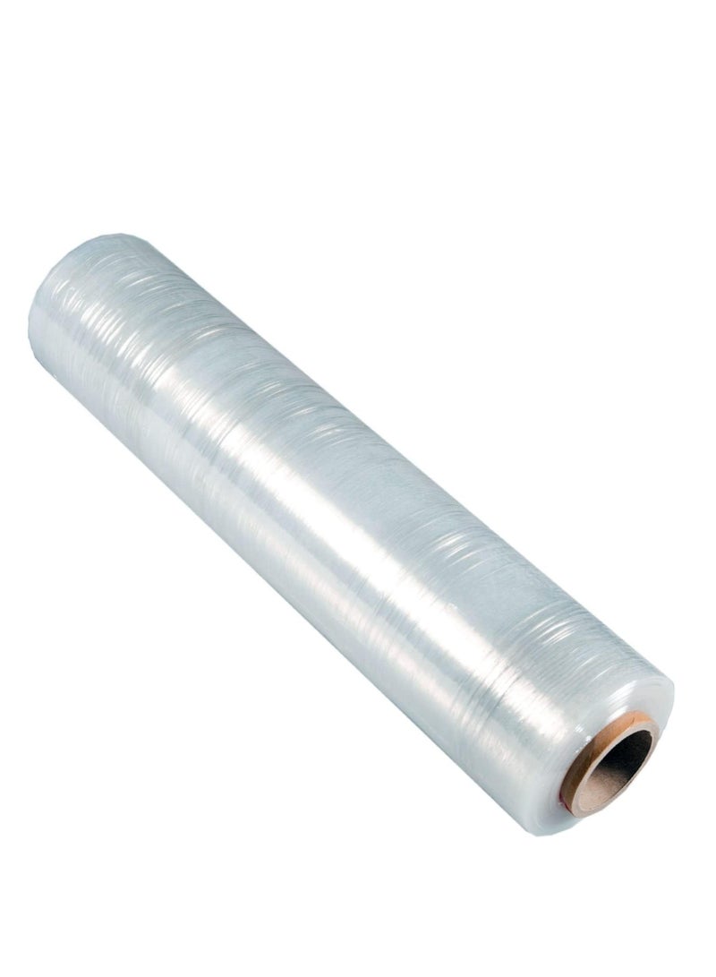 ECVV Stretch Film Roll/Wrap for Packaging, Industrial Heavy Duty Pallet Wrapping Film - Clear (2 Kg x 300g Core) - Image 1