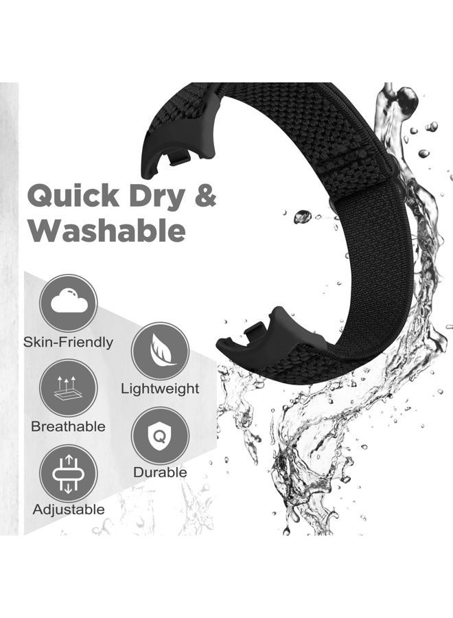 Bcuckood Elastic Bands Compatible with Xiaomi Mi Band 8, Elastic Solo Loop Soft Nylon Elastic Strap Replacement Bracelet for Xiaomi Mi Band 8 Women Menï¼œ3 PCS - Image 3