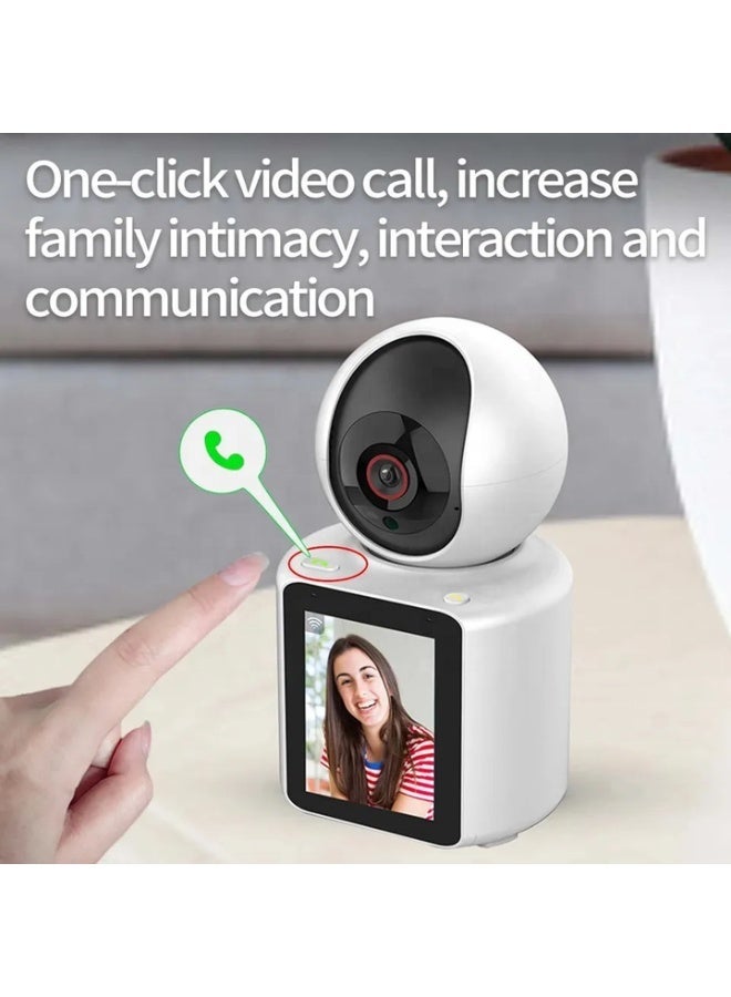 JOMILA Smart WiFi Video Calling Camera with Screen - 1 Click Call, Two-Way Video Calling, 360° View | Motion Detector, Night Vision, App Alert Indoor Pet Monitoring, Ideal for Baby Monitor, Pet Camera - Image 4