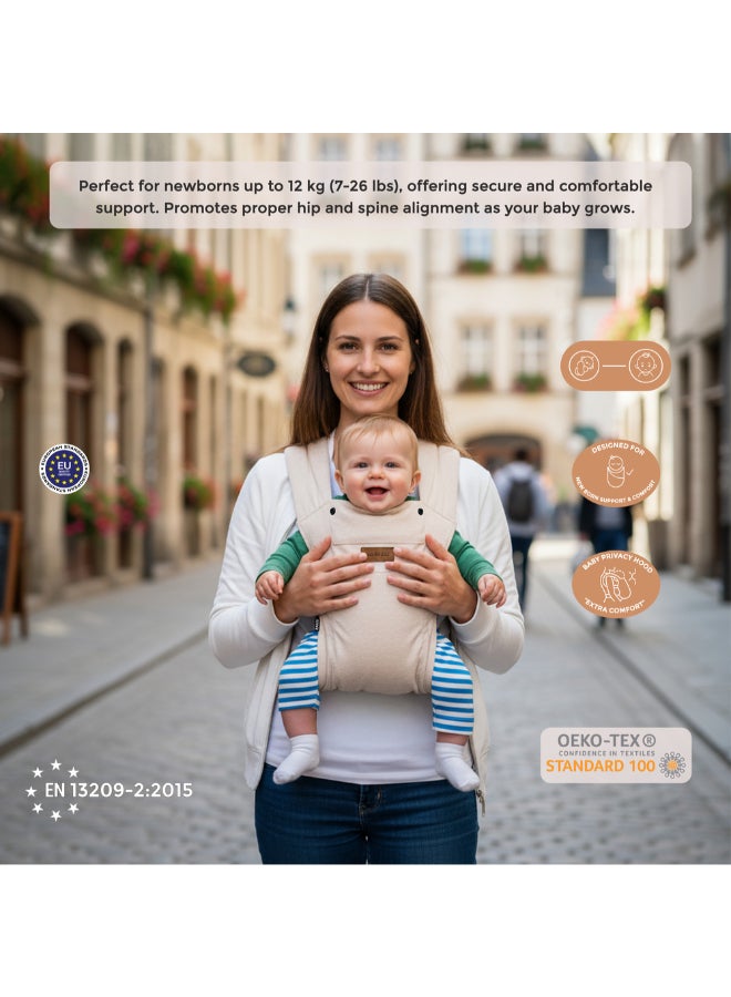 نيوبريز حامل أطفال قابل للتحويل  في  من زافي للمواليد حتى الأطفال الصغار، مريح وناعم مع دعم للرأس وغطاء خصوصية قابل للفصل ومريقات، خفيف الوزن، قابل للتعديل، - كجم - Image 4