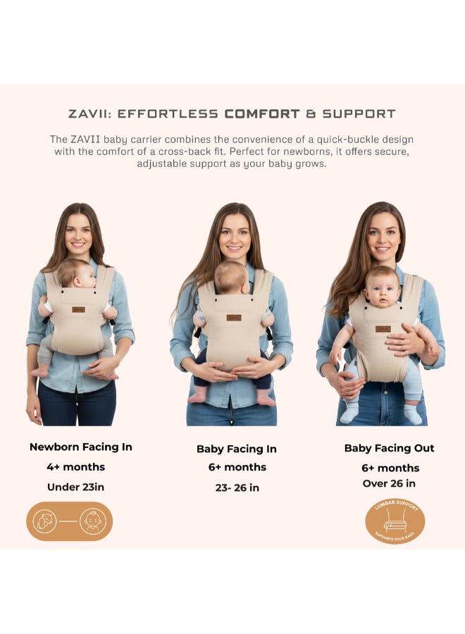 نيوبريز حامل أطفال قابل للتحويل  في  من زافي للمواليد حتى الأطفال الصغار، مريح وناعم مع دعم للرأس وغطاء خصوصية قابل للفصل ومريقات، خفيف الوزن، قابل للتعديل، - كجم - Image 5