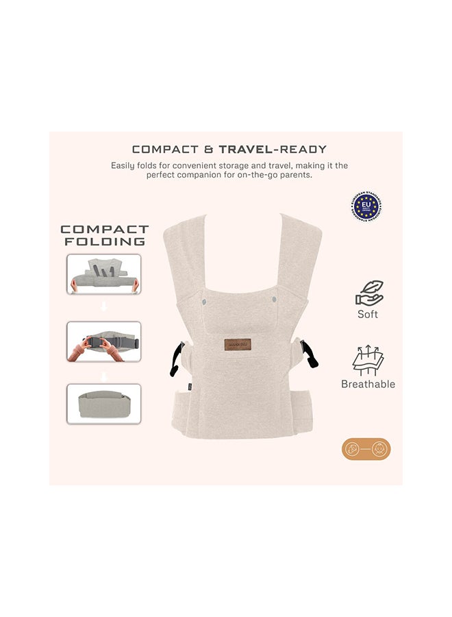 نيوبريز حامل أطفال قابل للتحويل  في  من زافي للمواليد حتى الأطفال الصغار، مريح وناعم مع دعم للرأس وغطاء خصوصية قابل للفصل ومريقات، خفيف الوزن، قابل للتعديل، - كجم - Image 3