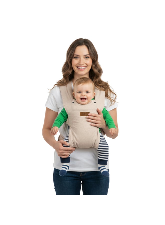 neobreez ZAVII 2-in-1 Convertible Baby Carrier for Newborns to Toddlers, Extra Soft&Ergonomic Baby Wrap with Head Support,  Detachable Privacy Hood&Saliva Bib, Lightweight, Adjustable Hip Carrier, 7–26 lbs, 3–12 kg - Image 1