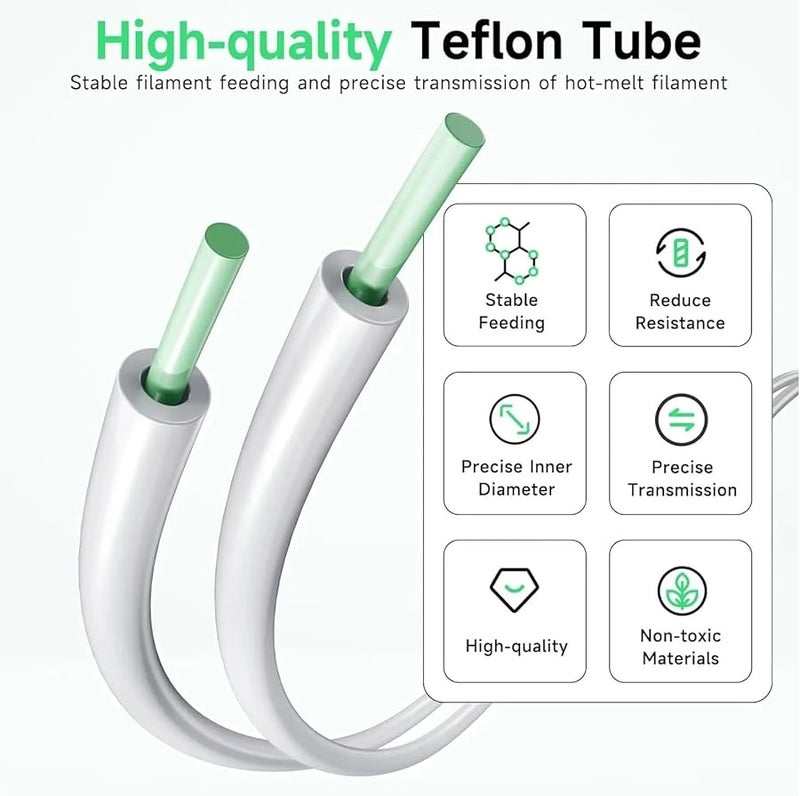 Extruder PTFE Tube 3M White Compatible with J Head Hotend V5 V6 1.75mm Filament - Image 3