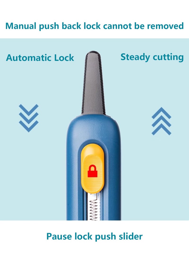 TD700- Utility Knife for Unpacking Express Items Serrated Blade Safe and Hand-Free Box Opening Knife Ceramic Knife Box Opening Knife (Porcelain White)  - Image 3