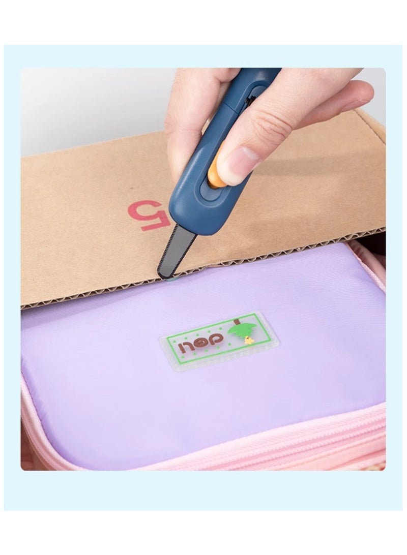 TD700- Utility Knife for Unpacking Express Items Serrated Blade Safe and Hand-Free Box Opening Knife Ceramic Knife Box Opening Knife (Porcelain White)  - Image 5