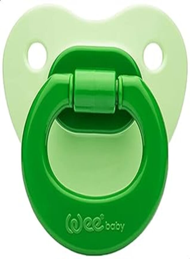 Wee Baby Orthodontic Soother - Green and Light Green