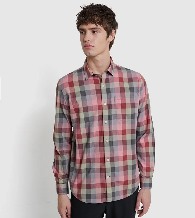 بين شيرمان Ben Sherman Men's Long Sleeve Check Shirts