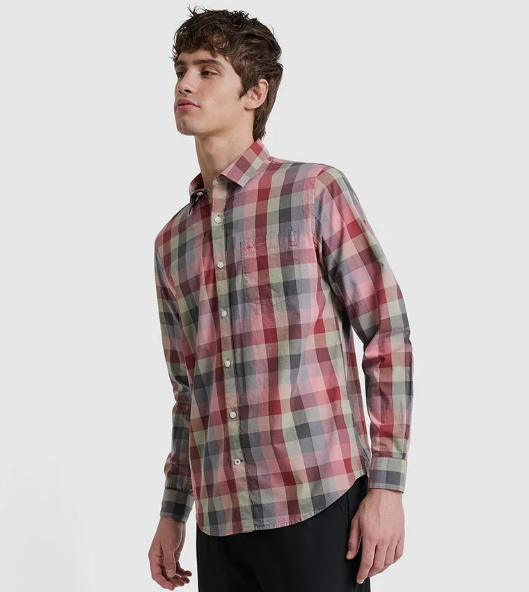 بين شيرمان Ben Sherman Men's Long Sleeve Check Shirts