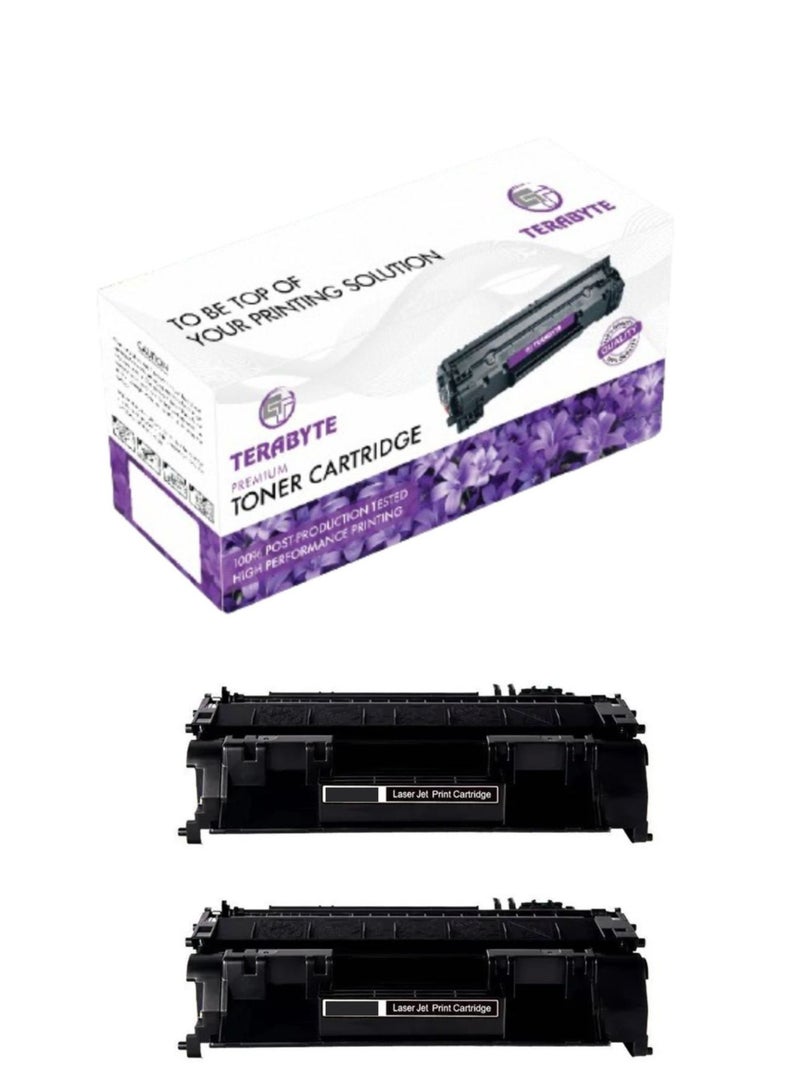 Terabyte 05A / 80A CE505A / CF280A Toner Cartridge for use in Laserjet Pro 400 M401a M401d M401n P2030 2035 P2050 Printer - Image 1