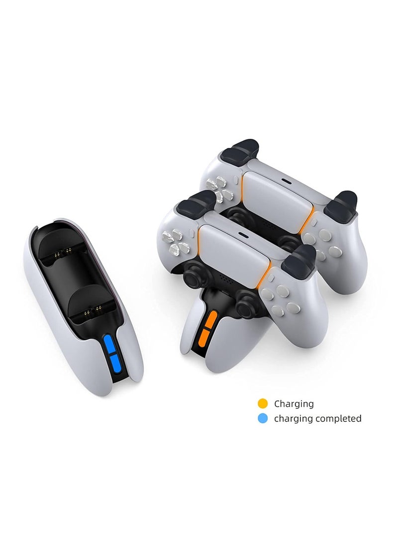 DOBE - Dobe - PS5 Controller Charging Station, Fast Charging Playstation 5 Dualsense Charging Station with LED Indicator White - Image 1