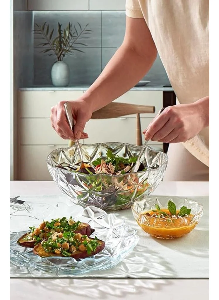 Paşabahçe 96981 Glass 7 Piece Estrella Compote Bowl Set