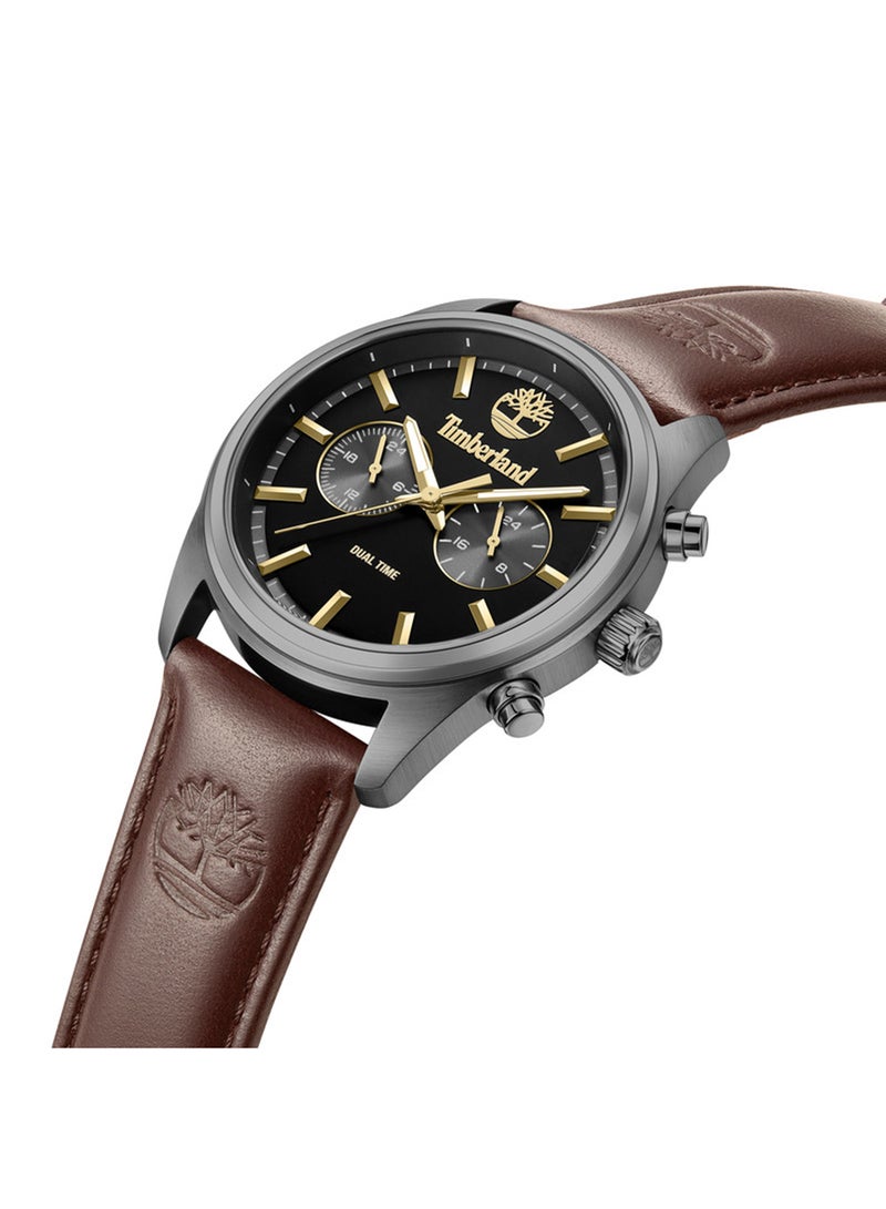 Timberland Men Montville Blue Dial Leather Strap Automatic Watch for Men, 46mm - Image 2