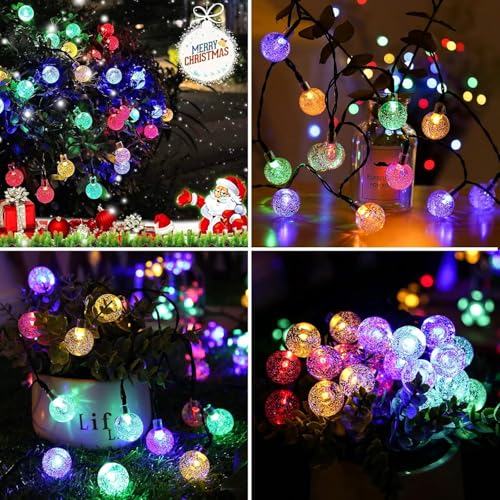 CBK 45 Bulbs LED Fairy String Solar Light Silicon LED Bulbs 10 Meter Waterproof 8 Mode Outdoor/Indoor Waterproof Solar Powered Led String Light, Decorations for Garden Yard Balcony (Multi-Colour) - Image 2