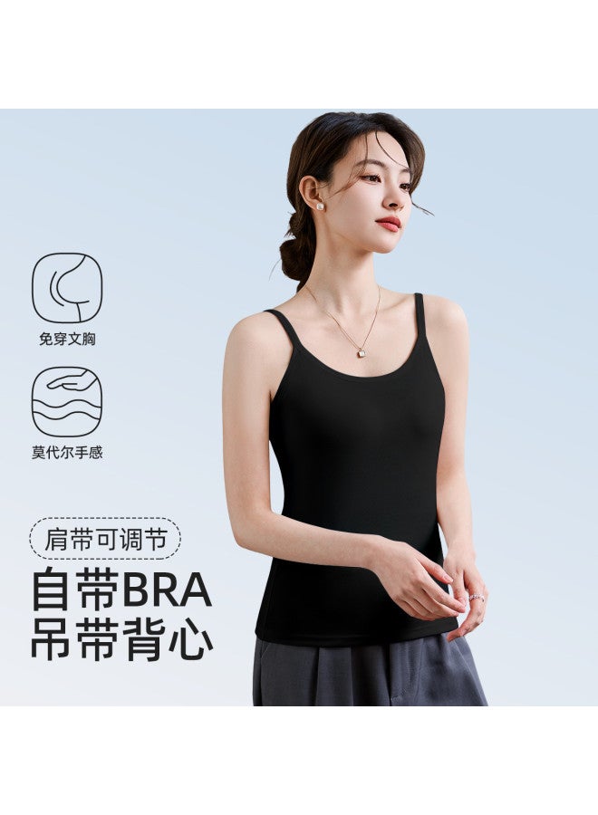 Top melon Padded Camisole For Women, Layering Tank Top, Can Be Worn Inside Or Outside - Image 5