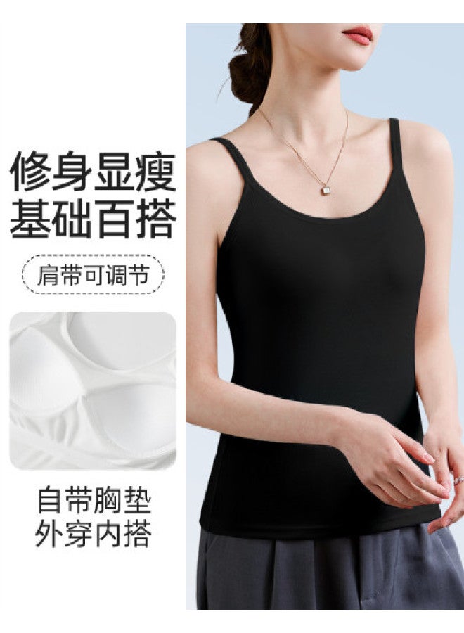 Top melon Padded Camisole For Women, Layering Tank Top, Can Be Worn Inside Or Outside - Image 1