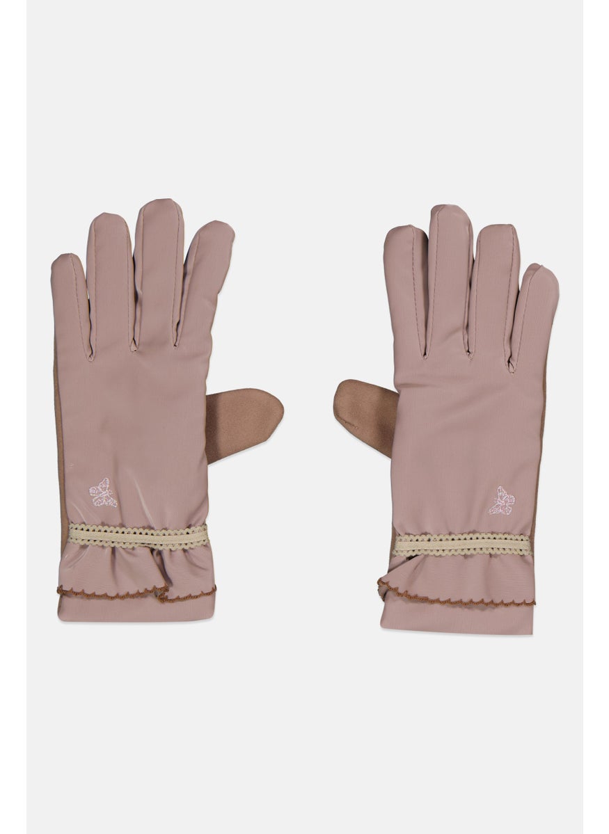 Royal Deluxe - Women 1 Pair Textured Gloves, Mauve - Image 1