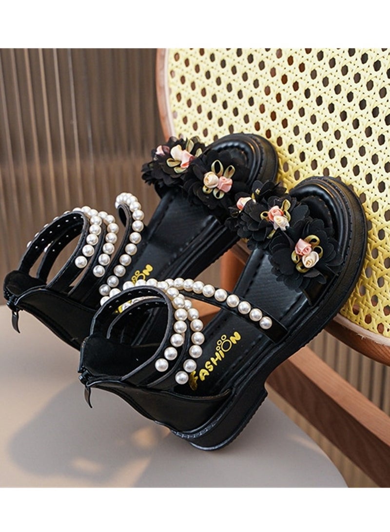Girls sandals summer new soft bottom open toe cute princess shoes little girl student beach shoes sandals - Image 2