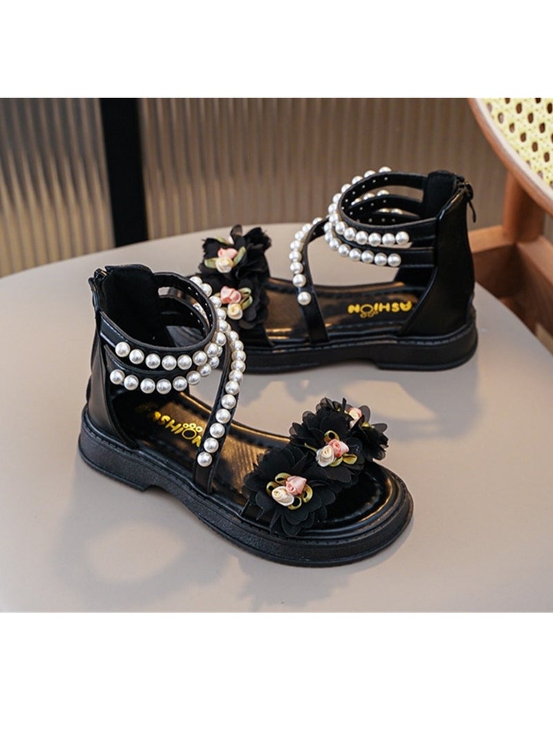Girls sandals summer new soft bottom open toe cute princess shoes little girl student beach shoes sandals - Image 4