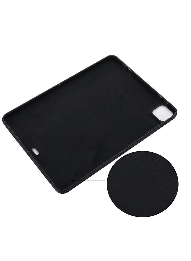 زبون حافظة لجهاز iPad Pro 11 2022 / 2021، مصنوعة من السيليكون السائل بلون نقي، مقاومة للصدمات، تغطية كاملة - Image 5