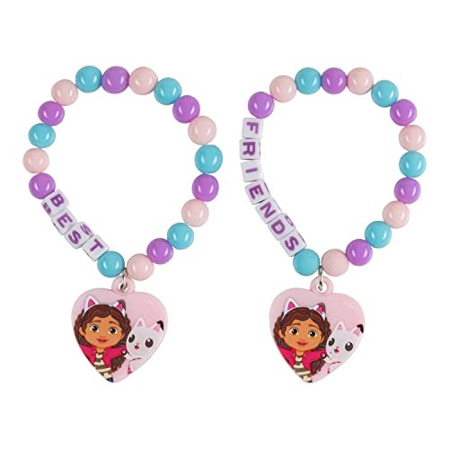 LUV HER Gabby's Dollhouse Girls BFF 6 Piece Toy Jewelry Box Set with 2 Rings, 2 Bead Bracelets and Snap Hair Clips Ages 3+ - Image 4