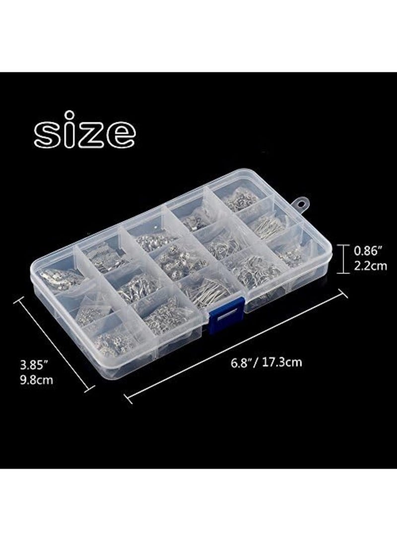 Barakah طقم صنع المجوهرات مع مستلزمات المجوهرات، أدوات الخرز والإصلاح، مجموعة البداية الكاملة لصنع المجوهرات، لصنع الأساور، والقلائد، والأقراط، والإكسسوارات للمبتدئين والهواة - Image 4