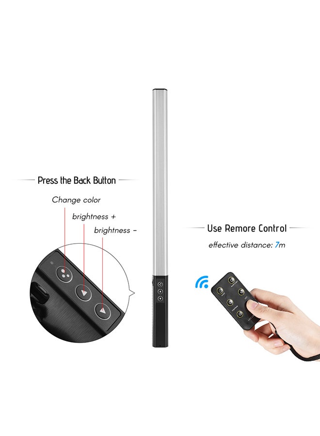 Loquat Dimmable Bi-Colour Photo LED Stick Black - Image 2