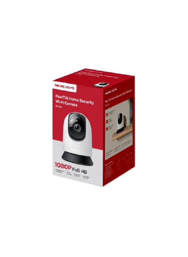 MERCUSYS Pan/Tilt Home Security Wi-Fi Camera 1080p, MC200 - White - Image 3