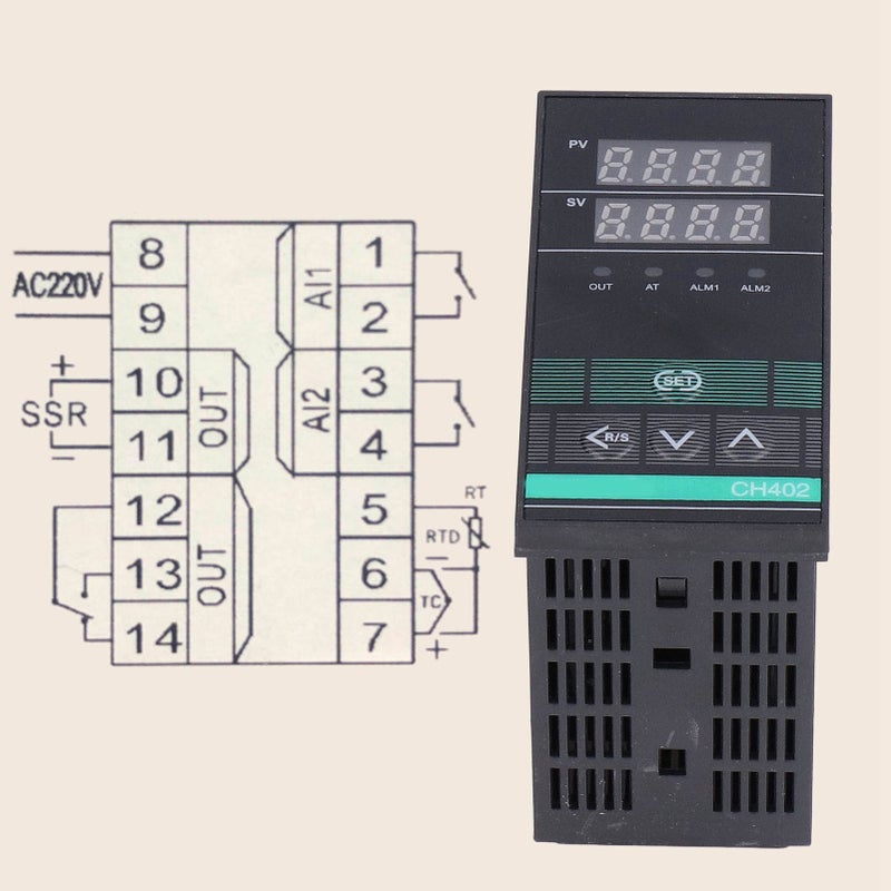 PID Temperature Controller RELAY SSR Digital Intelligent Thermostat High Accuracy AC220V - Image 2