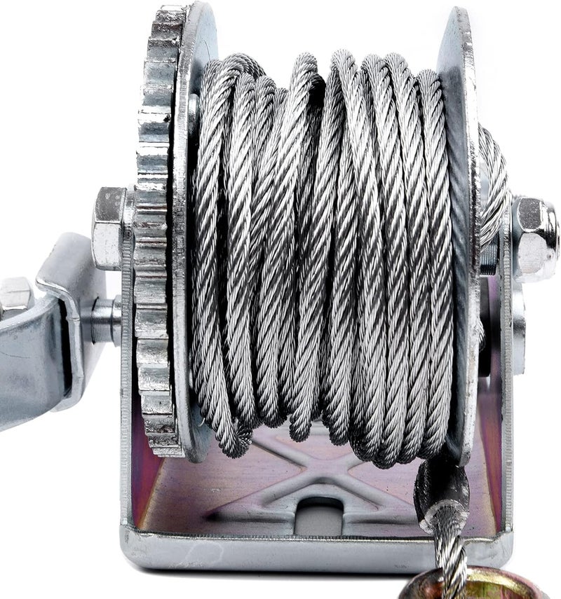 PROFLine 600lbs Hand Winch with Steel Cable for Boat Trailer and Towing - Image 5