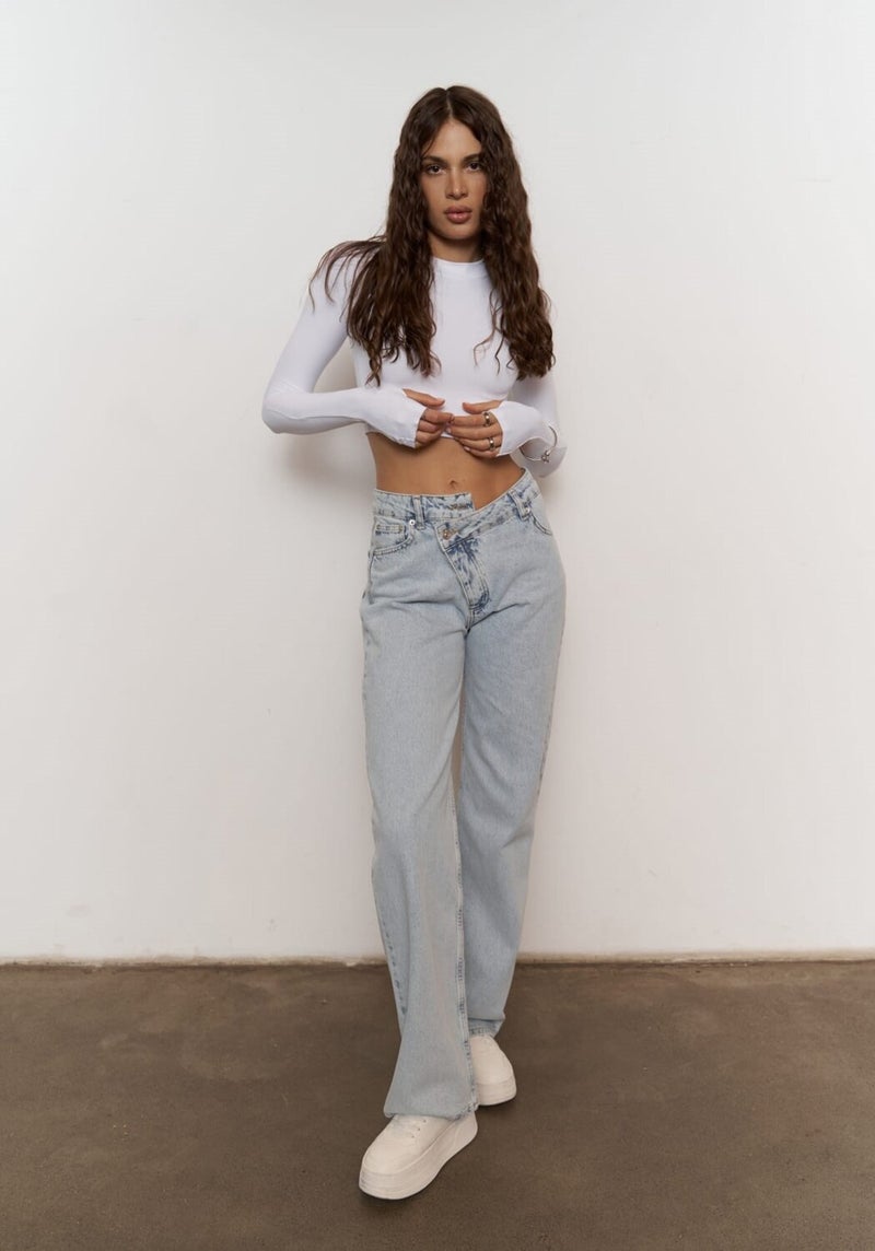 Mai Collection Verna Cross Blue Jeans  - Image 1