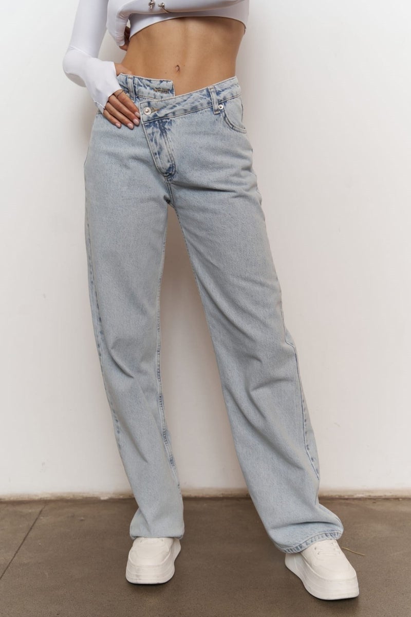Mai Collection Verna Cross Blue Jeans  - Image 4