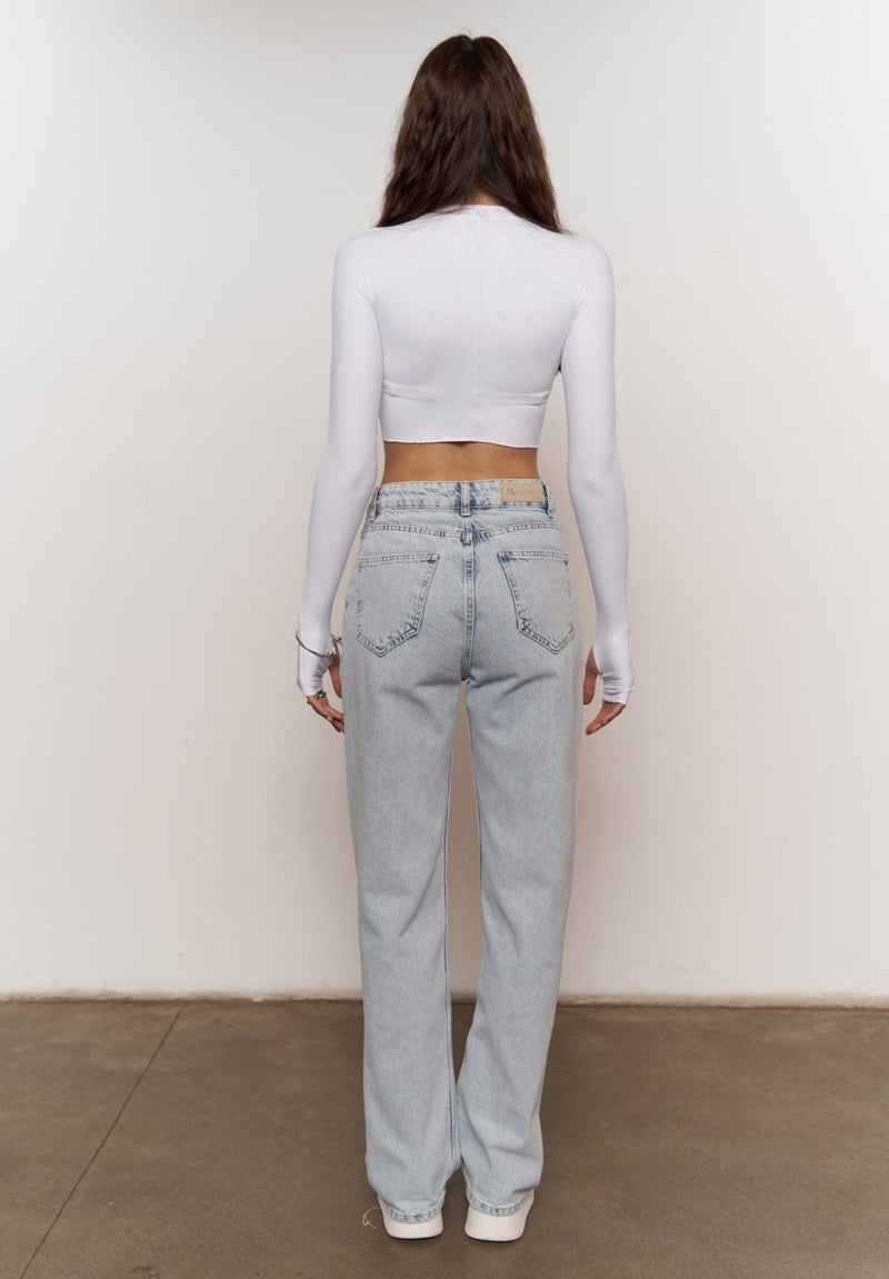 Mai Collection Verna Cross Blue Jeans  - Image 5