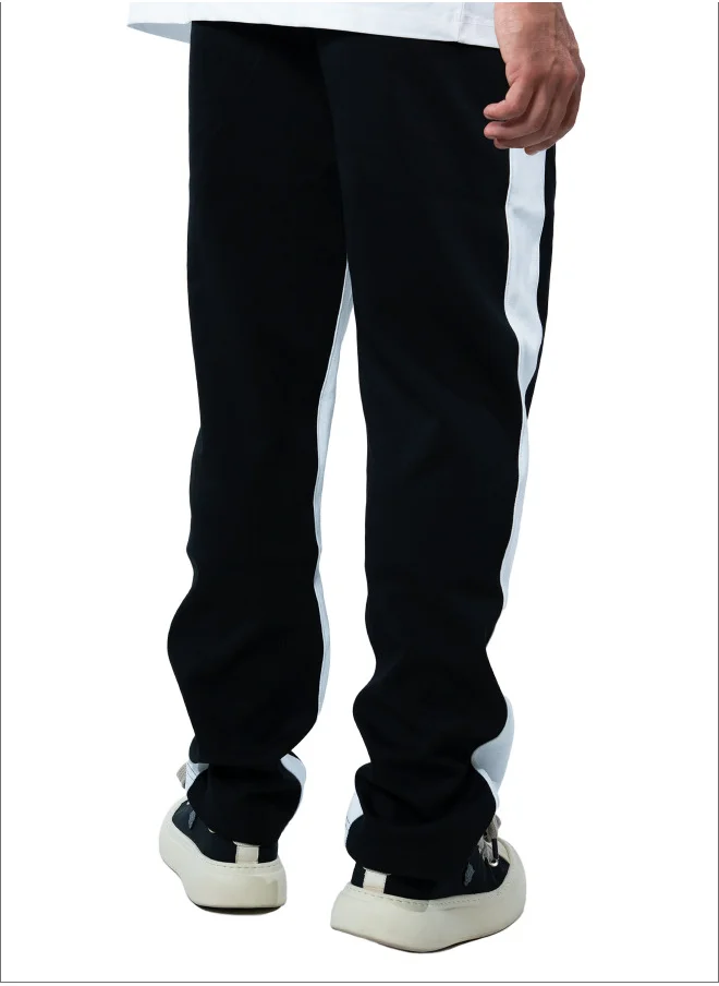 فريق تنجيم TANJIM SQUAD - STRIPPED JOGGERS WHITE