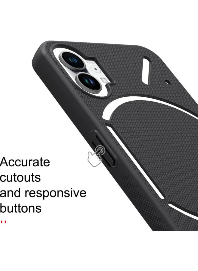 Nillkin Case For Nothing Phone One Frosted Shield PC Case Anti-scratch Slim Anti-fall Protection Phone Cover Nothing Phone One Black - Image 4