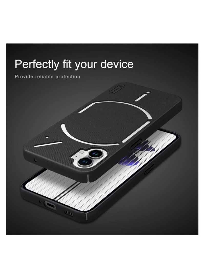 Nillkin Case For Nothing Phone One Frosted Shield PC Case Anti-scratch Slim Anti-fall Protection Phone Cover Nothing Phone One Black - Image 3