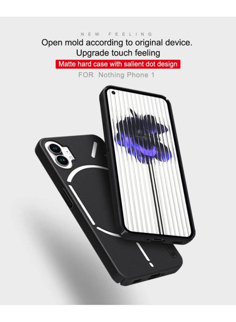 Nillkin Case For Nothing Phone One Frosted Shield PC Case Anti-scratch Slim Anti-fall Protection Phone Cover Nothing Phone One Black - Image 2